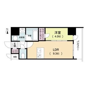 ルネフラッツ松屋町駅前の間取り