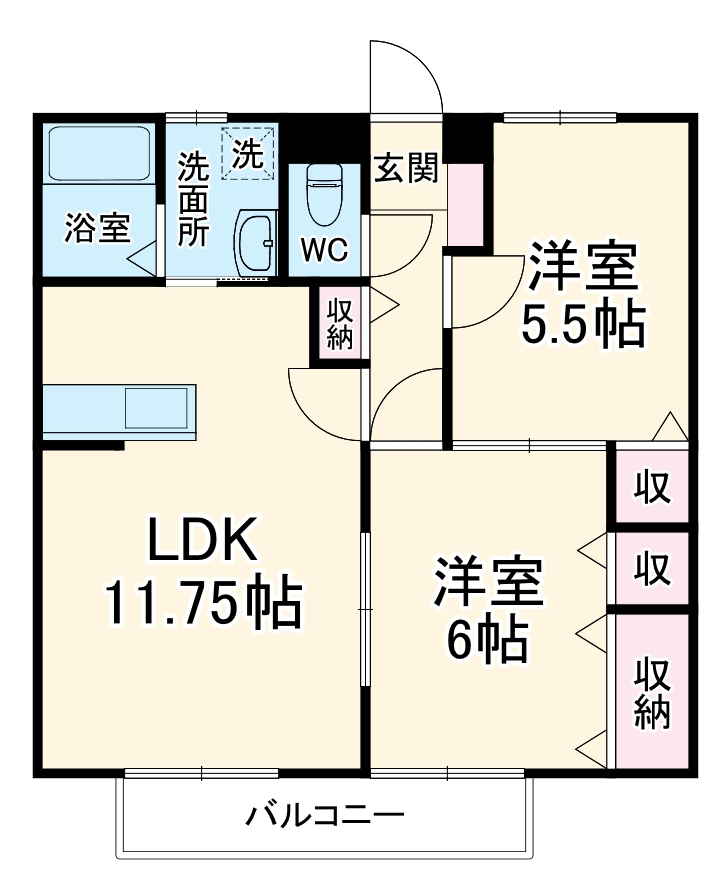 ソレジオ桜ヶ丘の間取り