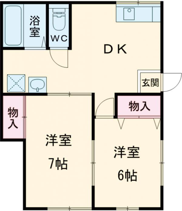 コーポ里住の間取り