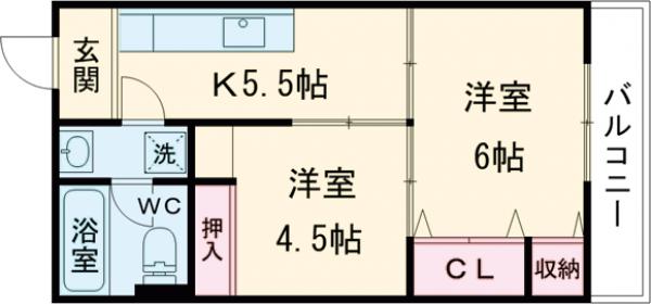 武蔵野ハイツの間取り