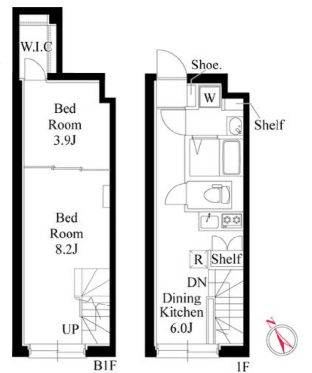 ヴィスタ阿佐ヶ谷.Sの間取り
