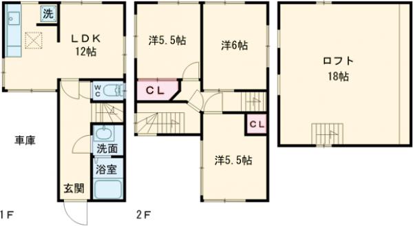 柿の木坂一丁目戸建の間取り