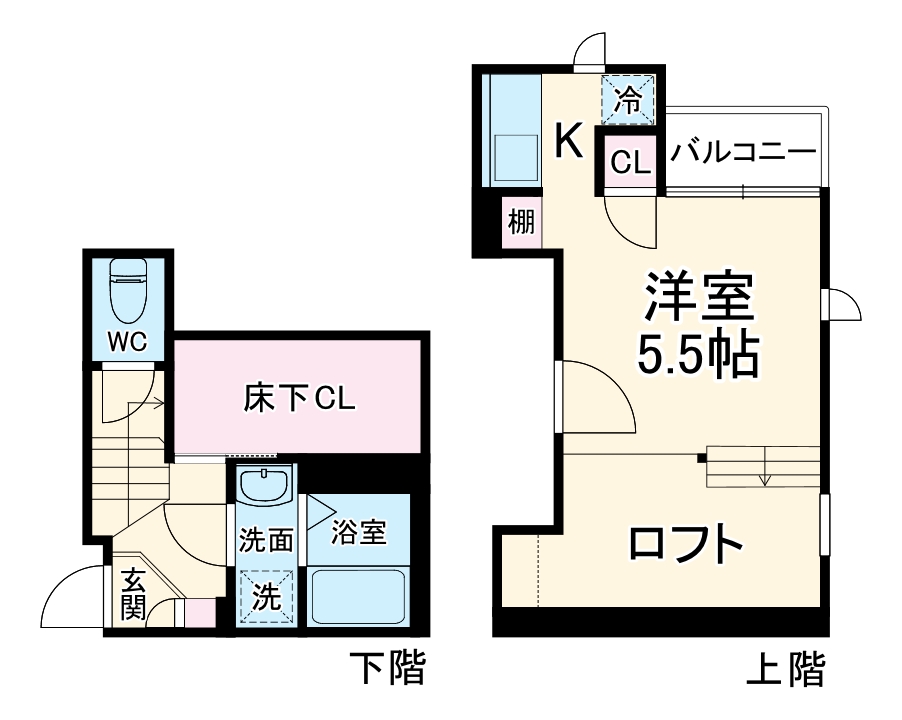 CB与野本町ストリアの間取り
