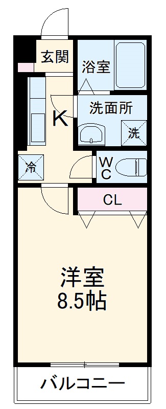 ルアーナガーデンⅡの間取り