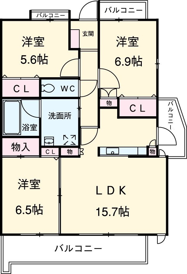 シンフォニーの間取り