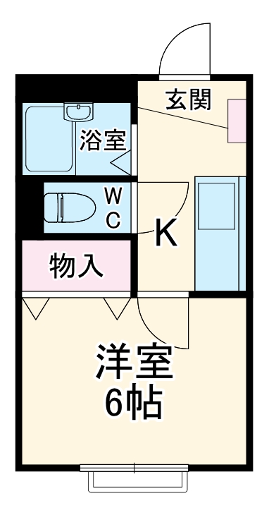 リッツ白梅A棟の間取り
