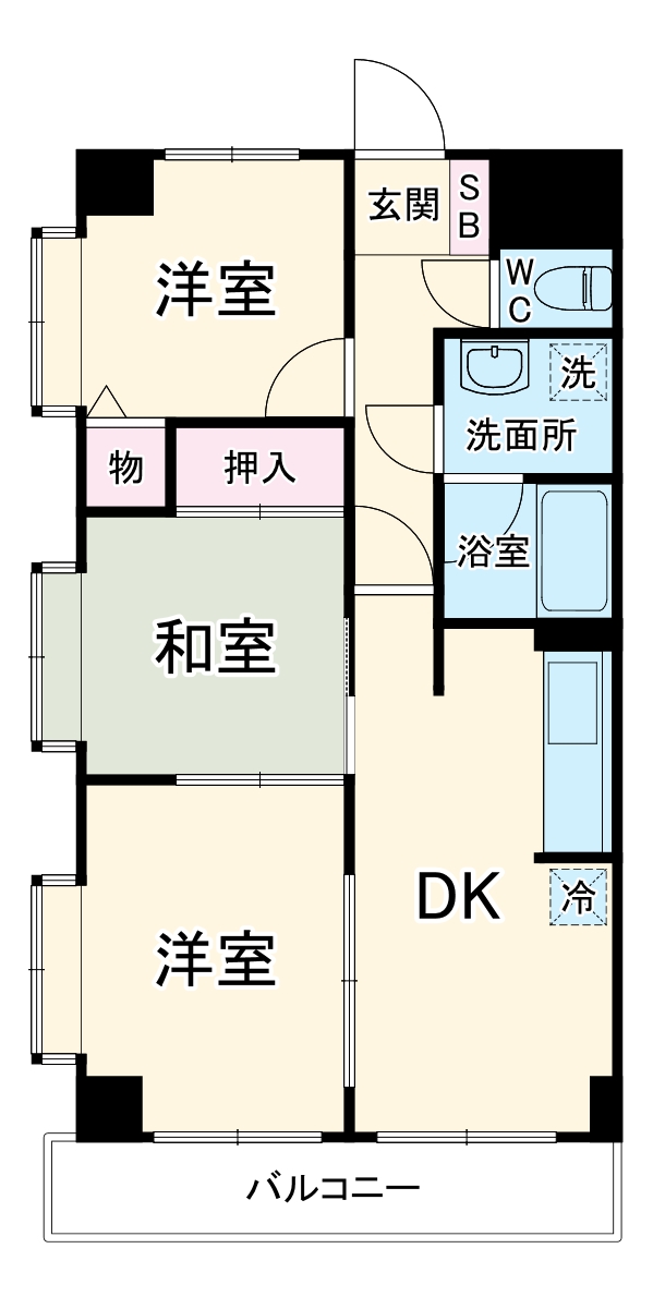 ライオンズマンション大宮桜木町の間取り
