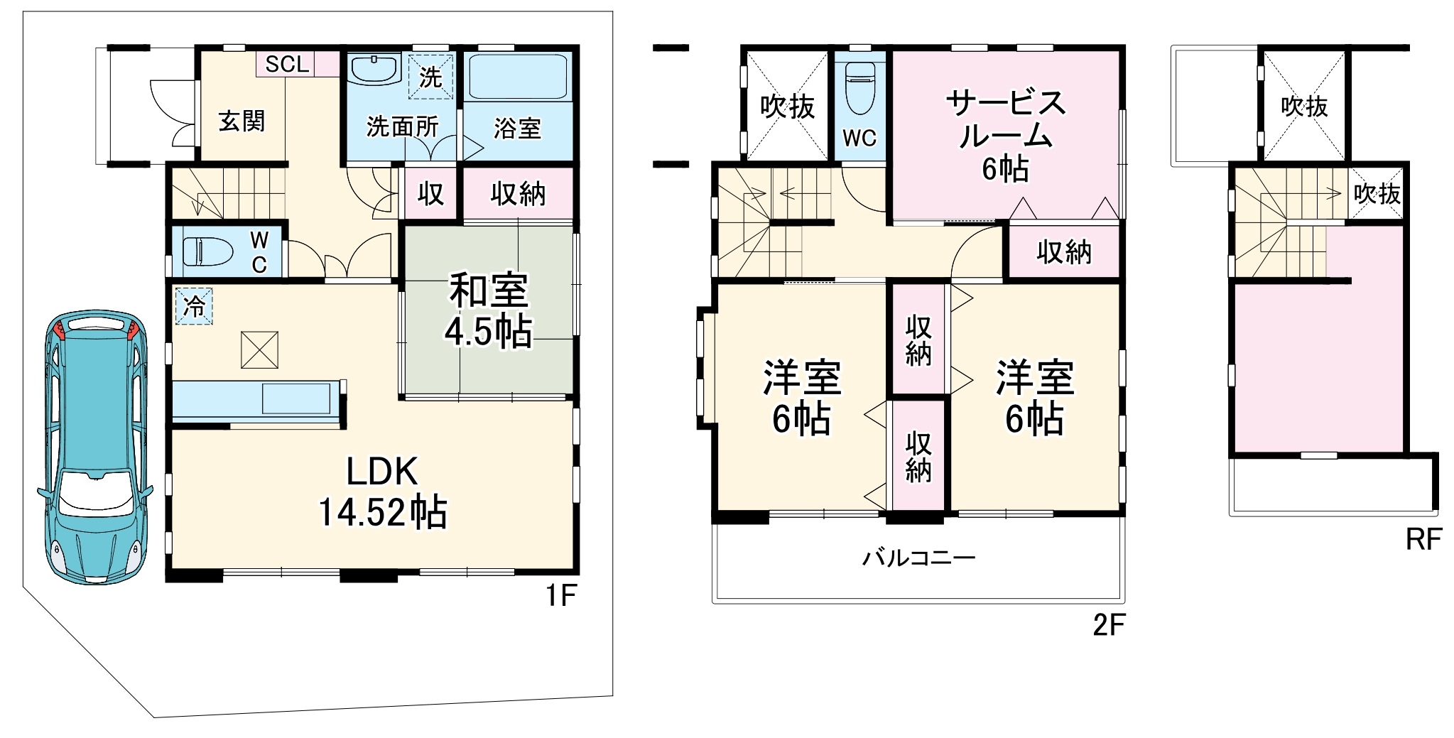 山際戸建の間取り
