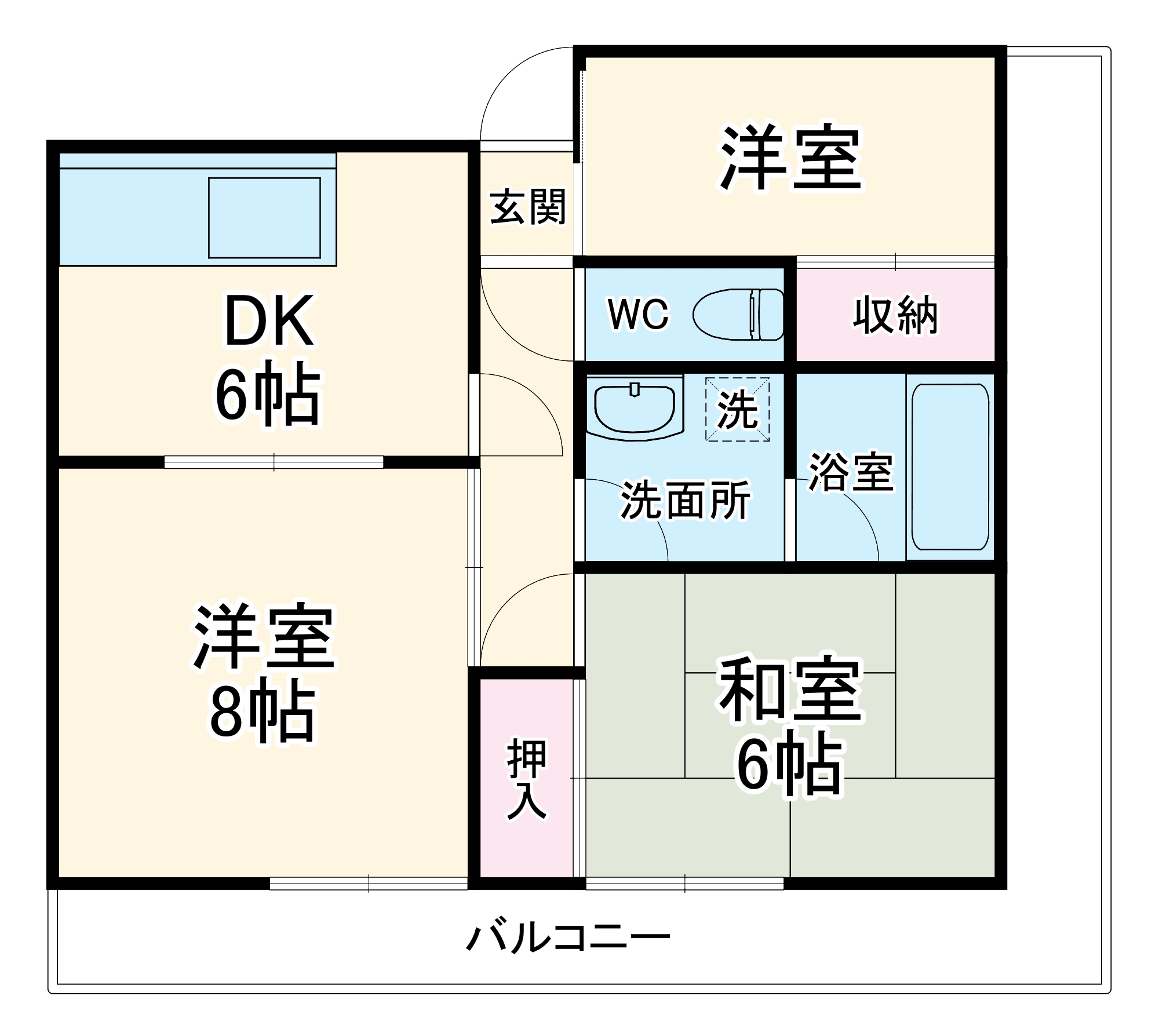 INOVE厚木の間取り