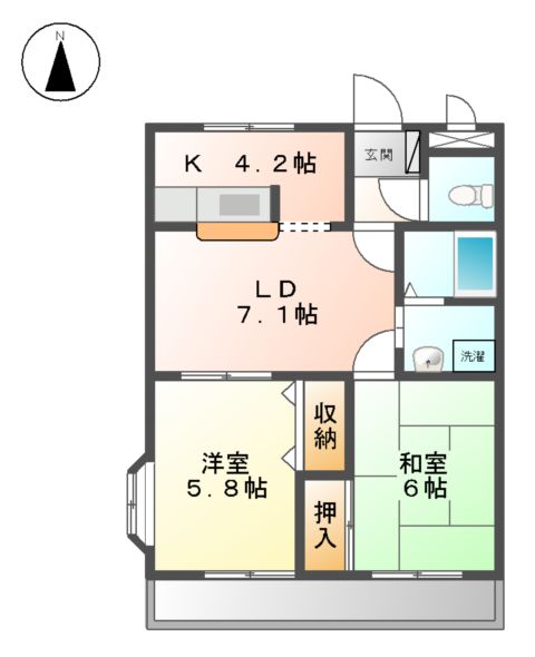 一刻館の間取り
