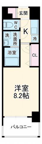 エステムプラザ横濱関内の間取り