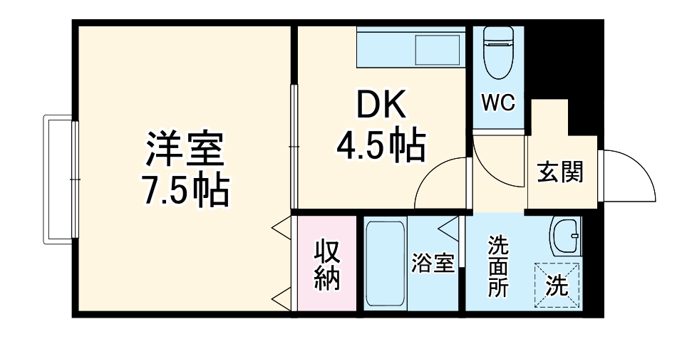 アムールA-1の間取り