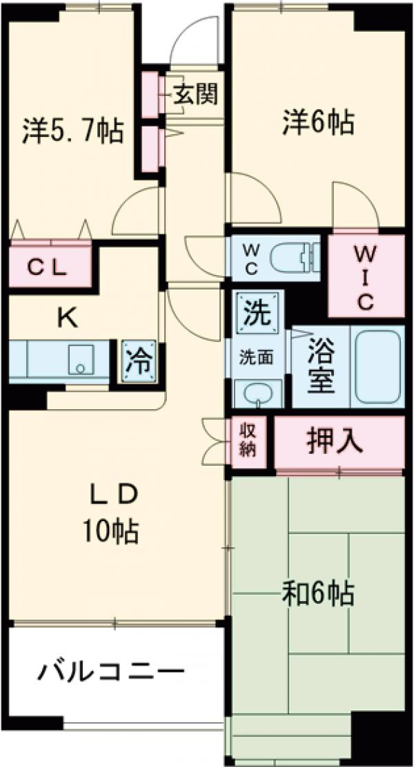 ヴェルポワール東葛西の間取り