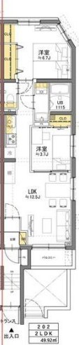 TASUKI RICHESSE SHIN-NAKANOの間取り