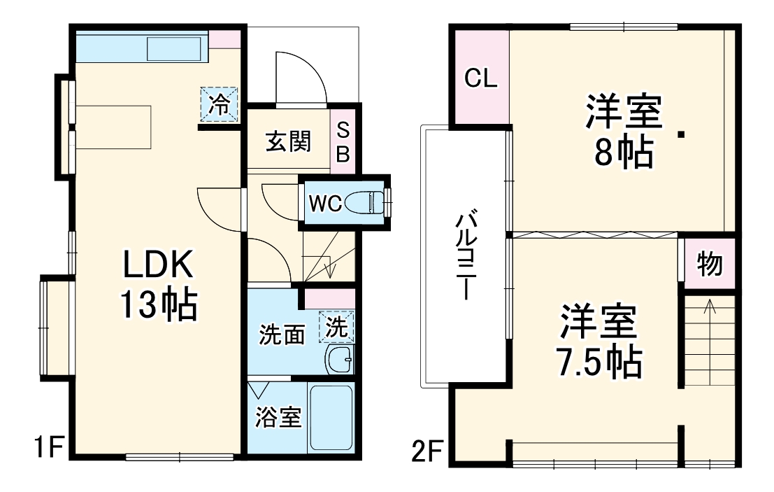 レモンズ上福岡の間取り
