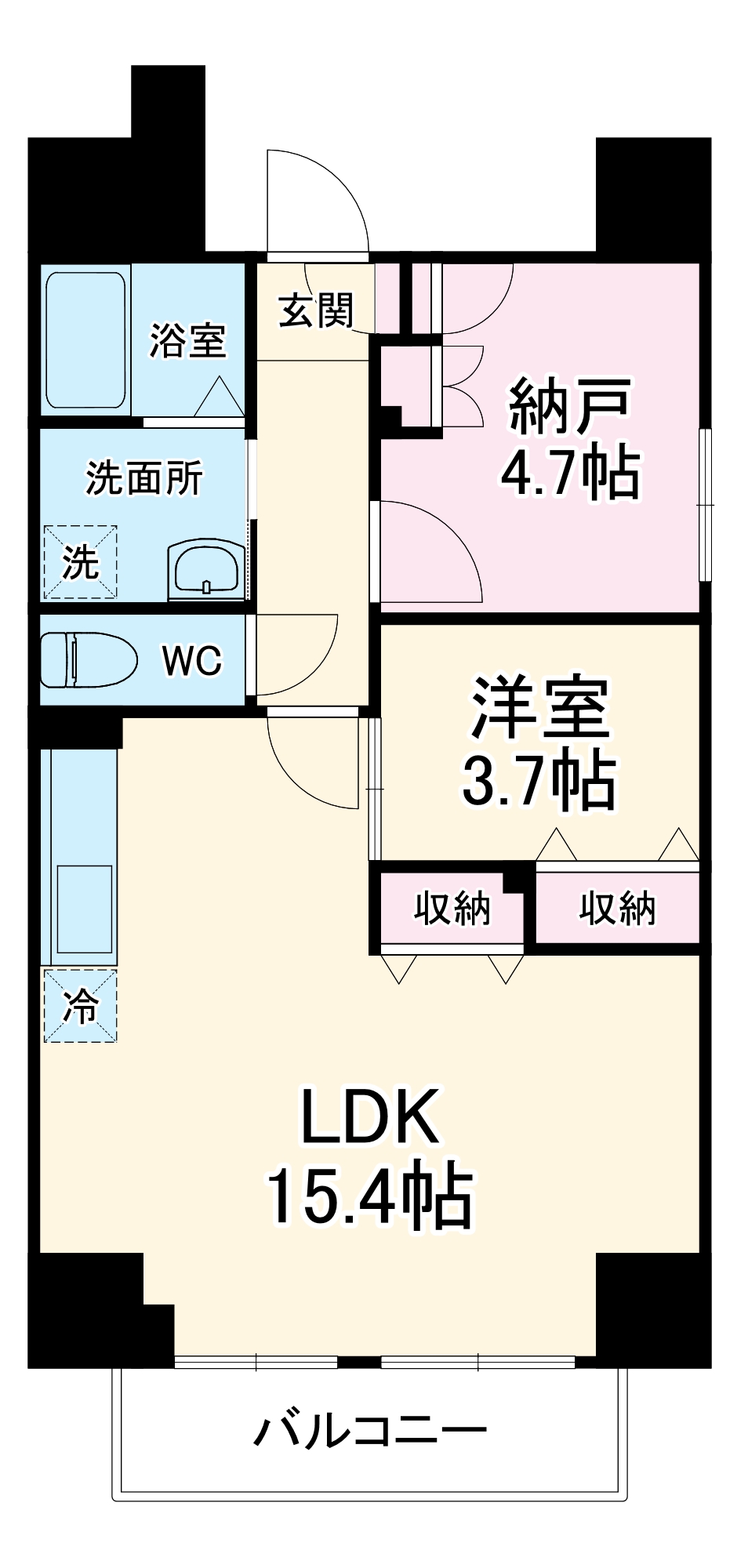 D’s VARIE阪東橋レジデンスの間取り