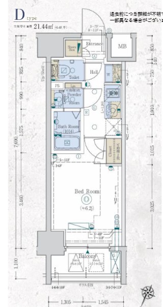 ＧＥＮＯＶＩＡ阪東橋Ⅱ　ｓｋｙｇａｒｄｅｎの間取り