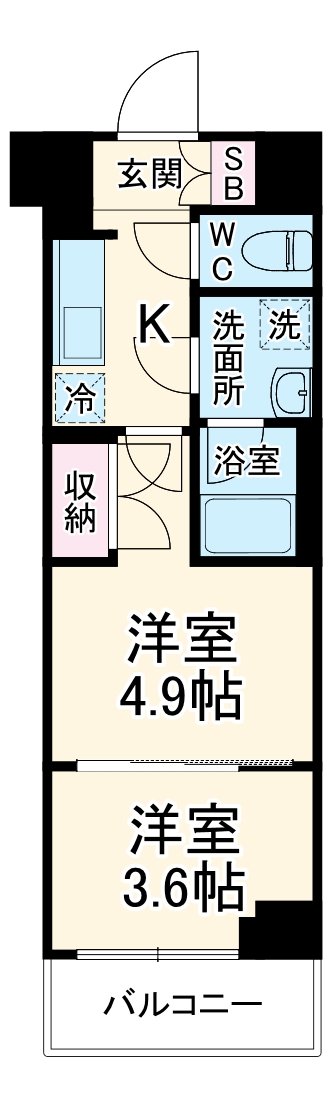 ジェノヴィア世田谷砧Ⅱの間取り