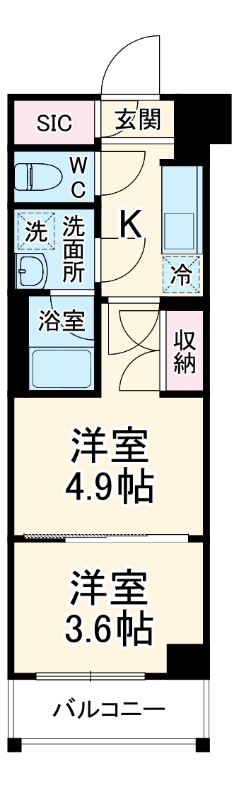 ジェノヴィア世田谷砧Ⅱの間取り