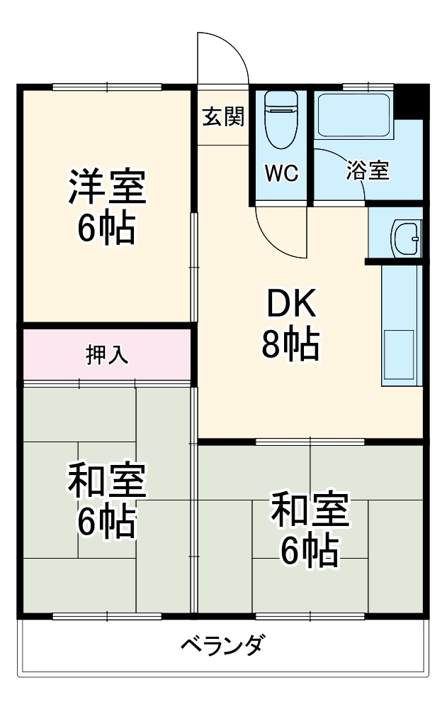 KATOコーポの間取り