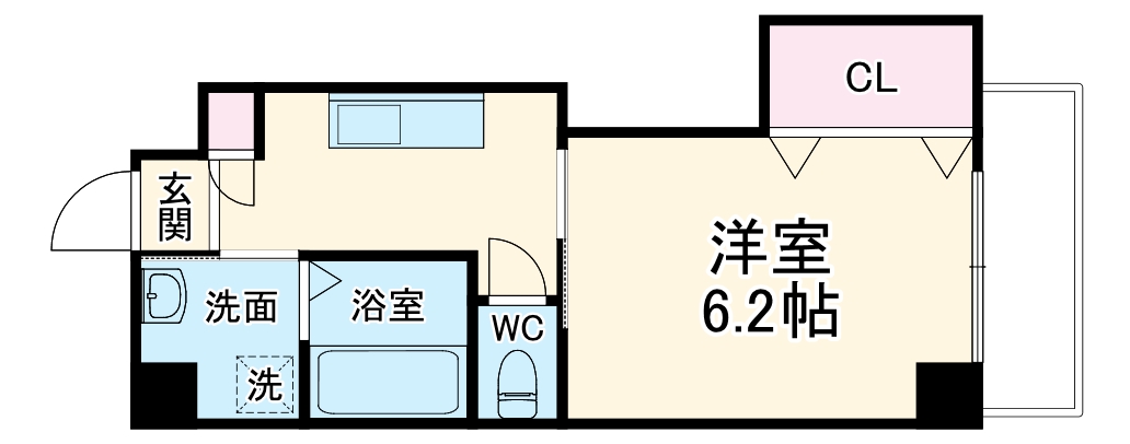プロスパー瓦屋町の間取り