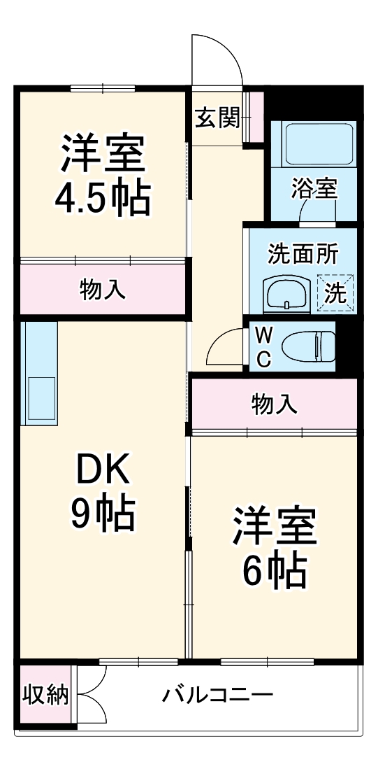 マンションキムラの間取り