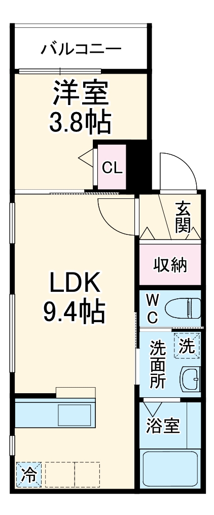シェリル城北公園の間取り