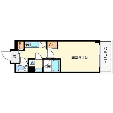 アスヴェル東本町Ⅱの間取り