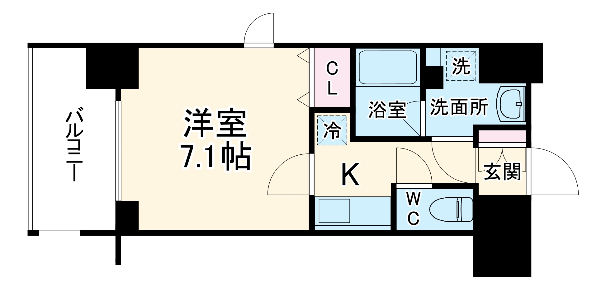 ZOOM江坂公園の間取り