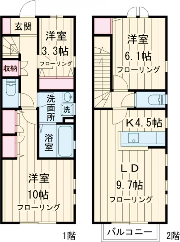 メゾン松風の間取り