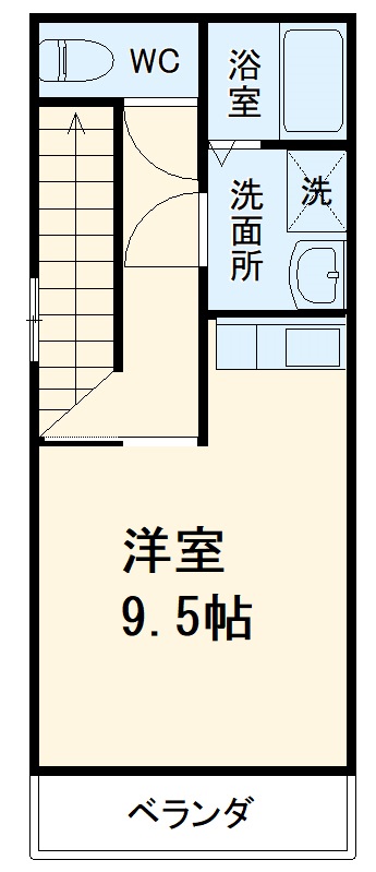 ハイツウエストⅡの間取り