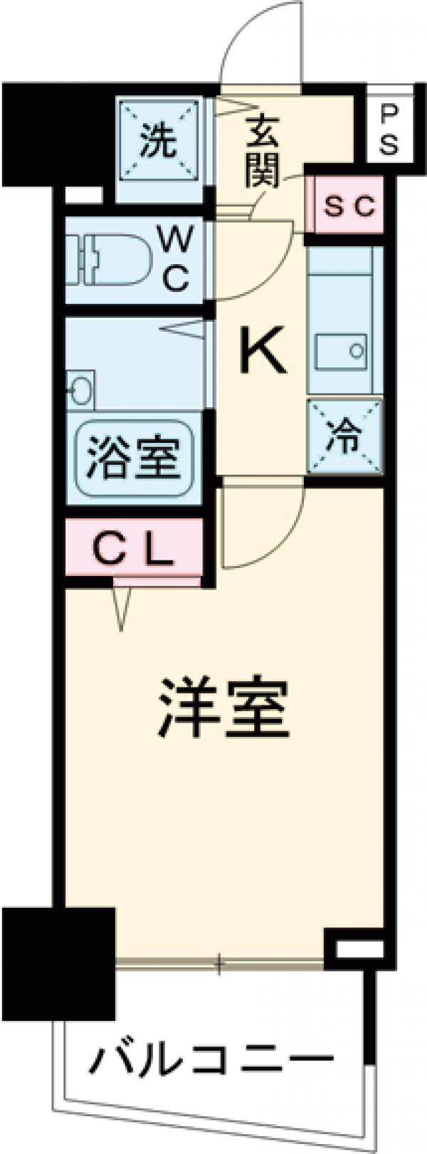 スカイコート池袋第7の間取り