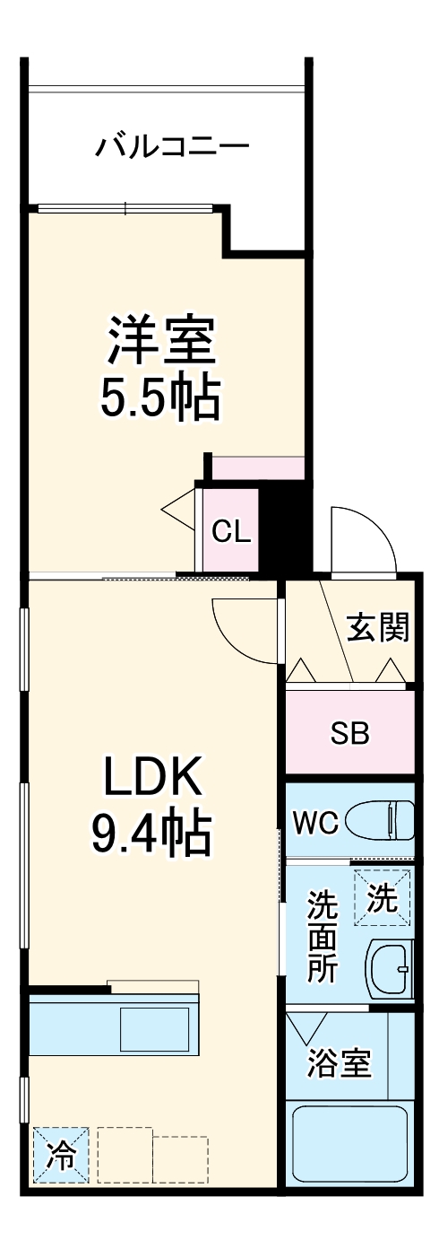 シェリル城北公園の間取り