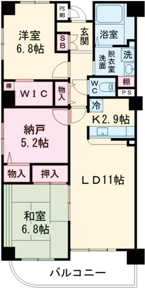 プレール玉川の間取り