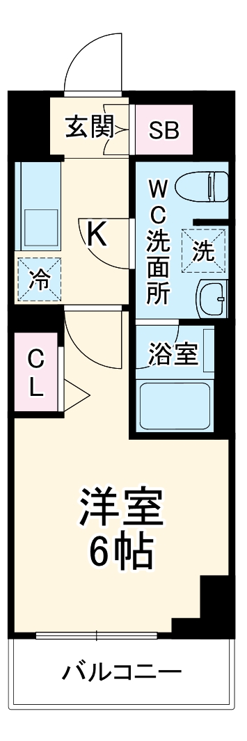 ジェノヴィア西横浜の間取り