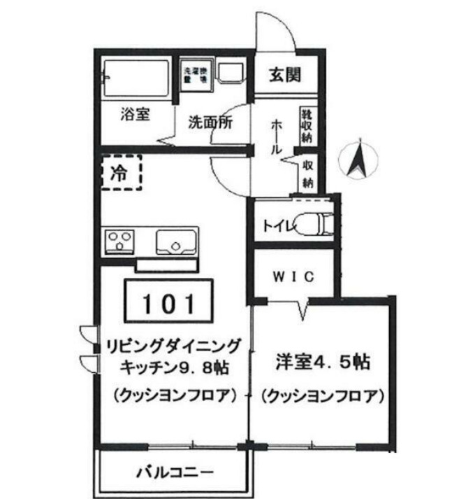 レトナー昭島の間取り