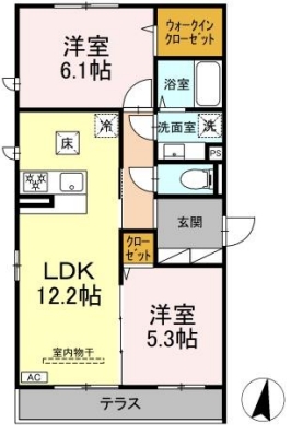 クオーレBの間取り