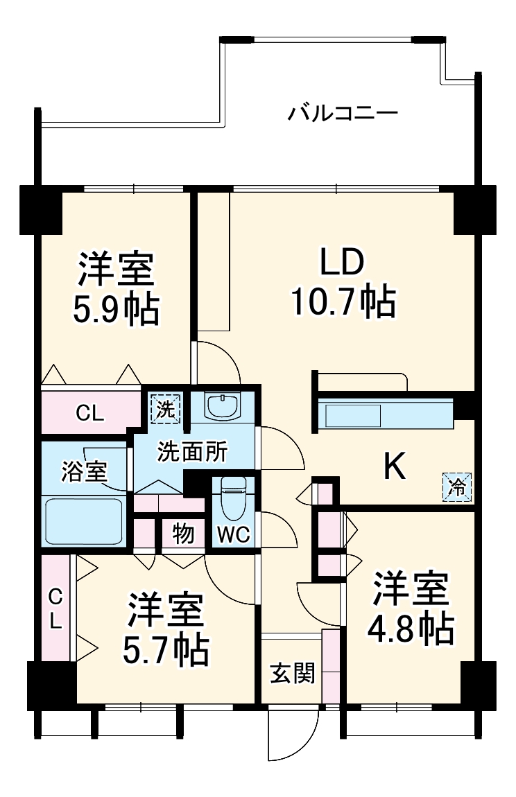 パティオス2番街の間取り