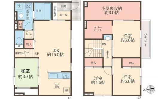 ヴィア・ラクテア小江戸の間取り