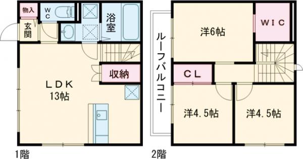 (仮称)小金井市APの間取り
