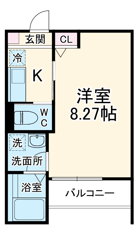 GRADUS若葉Ⅴの間取り