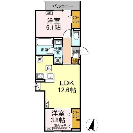 D-ROOM 原町田の間取り