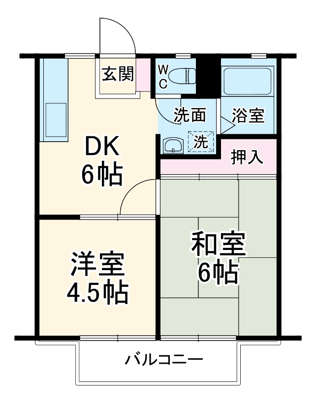 ミドリハイツの間取り