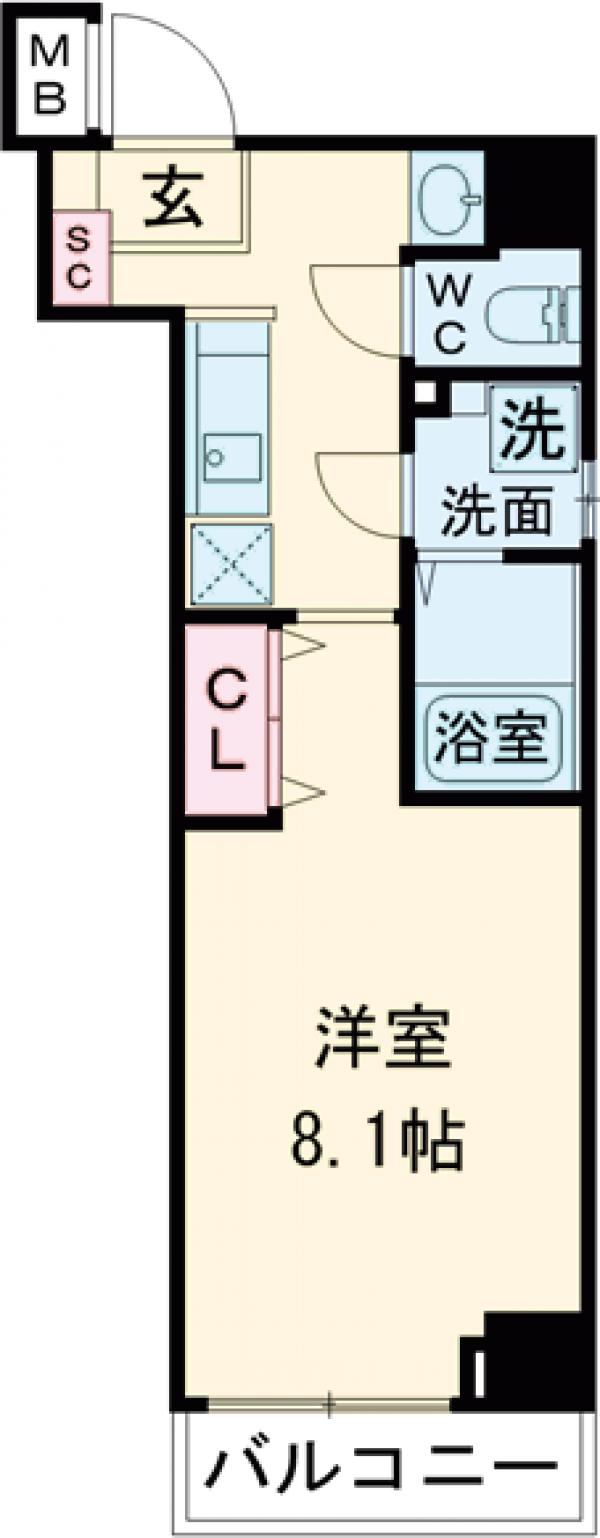 レガリス門前仲町の間取り
