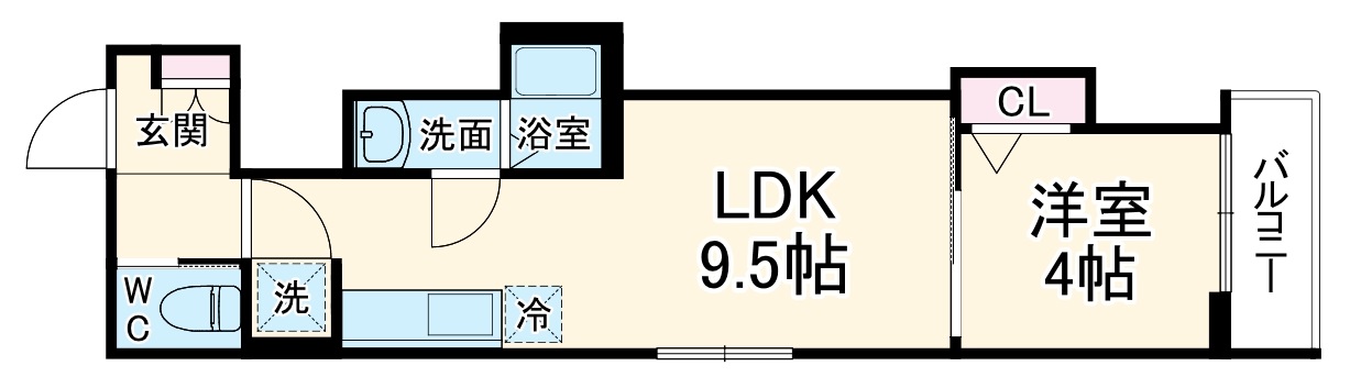 ソレイユ柵下の間取り