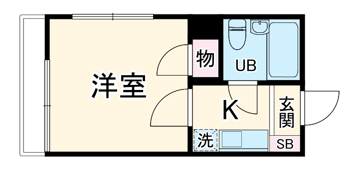 コーポ牧原の間取り