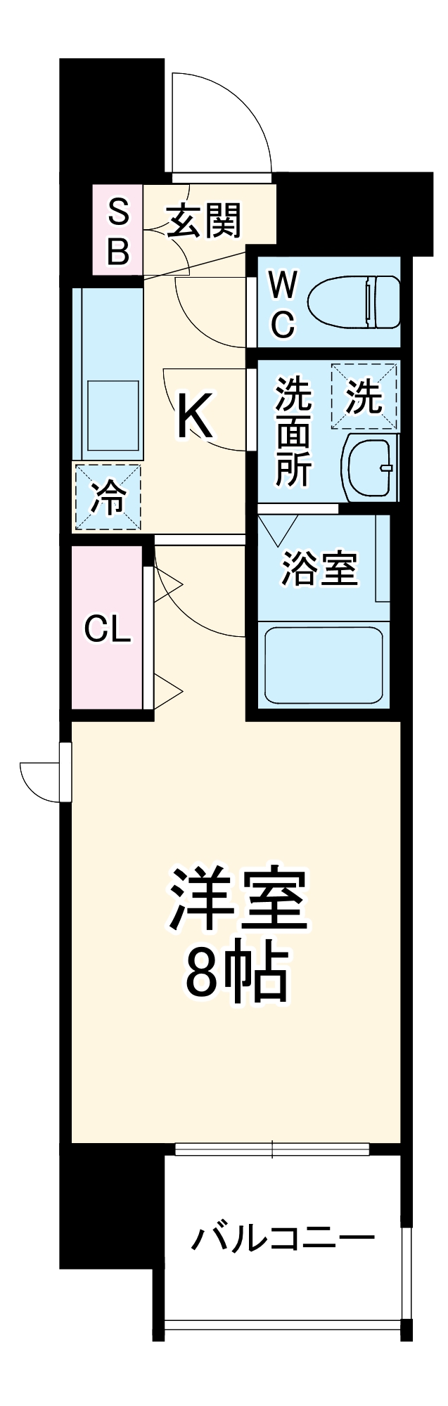 レジュールアッシュ都島の間取り