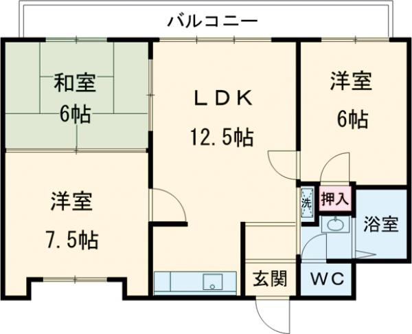 総建取手チェリーの間取り