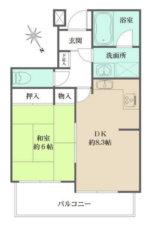 板橋本町グリーンパークの間取り