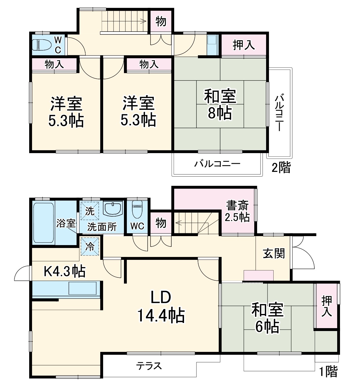 シェヌー椿峰の間取り